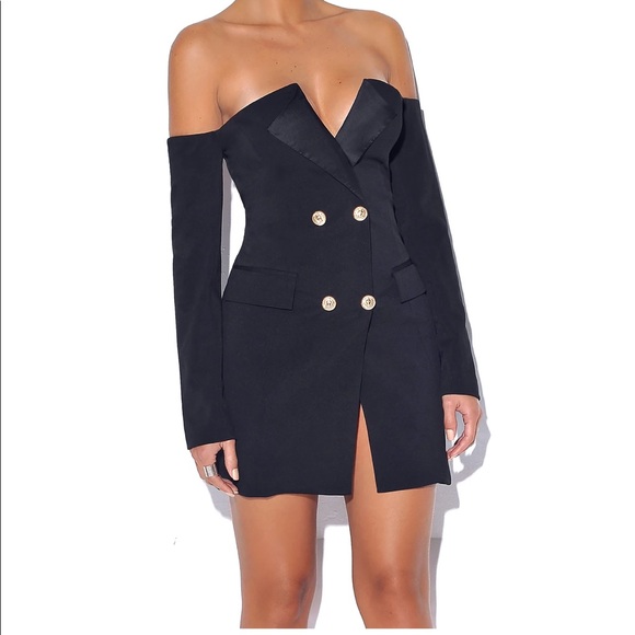 miss circle Dresses & Skirts - Off THE SHOULDER BLAZER DRESS